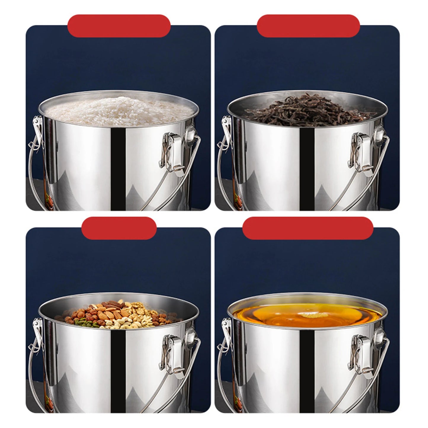 201 Stainless Steel Stockpot with Lid Simmered Soup Stew Boiling Strew Simmer for Hotel Household Kitchen Essential