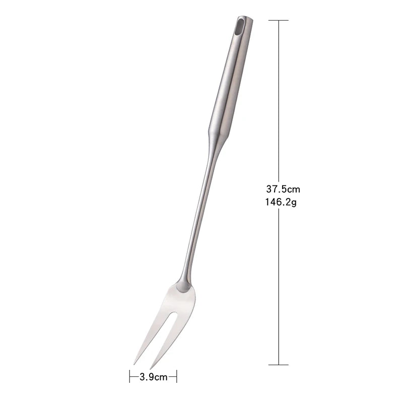 1PC Kitchen Silver Cooking Set 304 Stainless Steel Spatula Soup Spoon Special Cooking Shovel with Hollow Handle Kitchen Tools