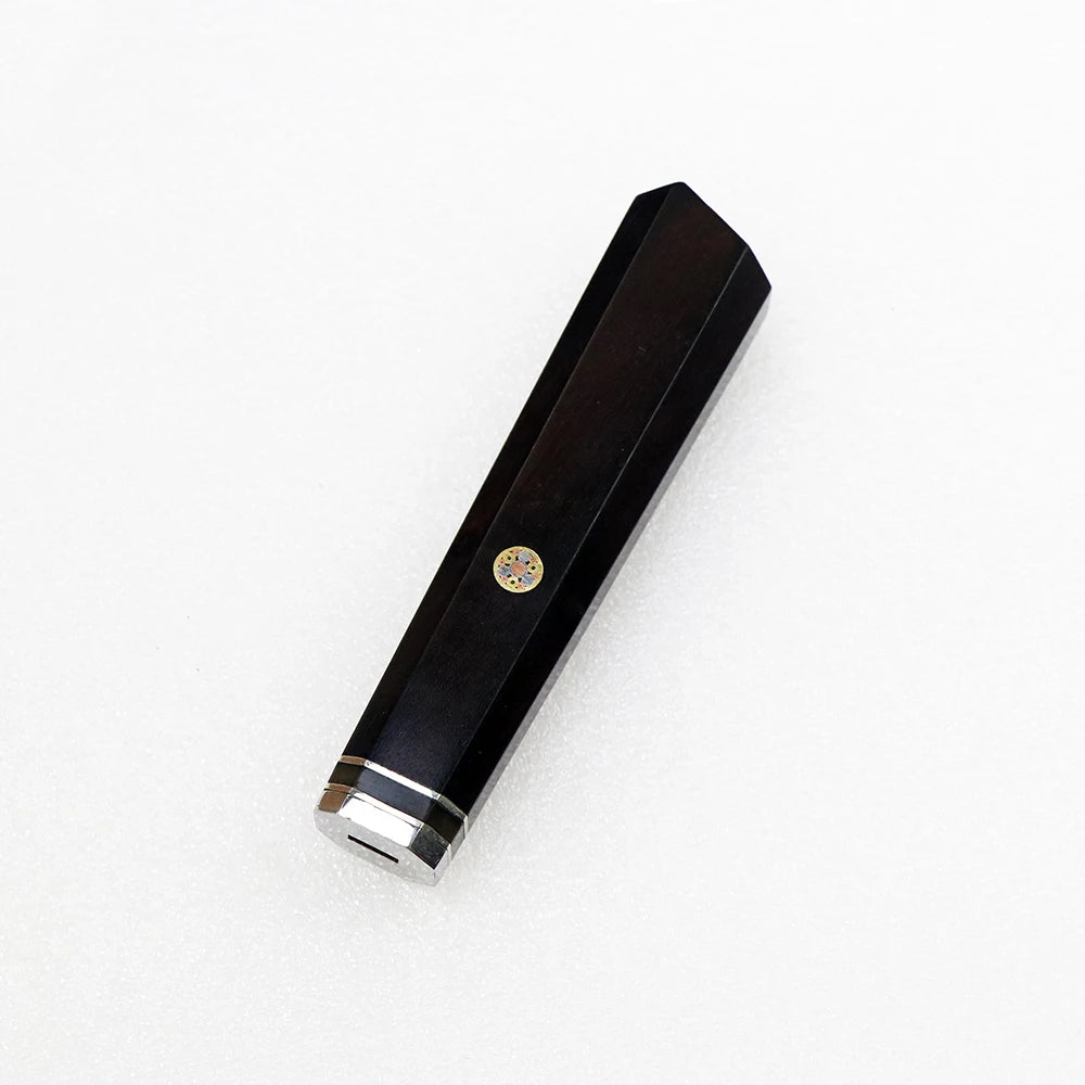 DIY Kitchen Environmentally FriendlyNatural Resin Yellow Ebony White Shadow Wood Details Accessories Octagonal Handle EDC Tools