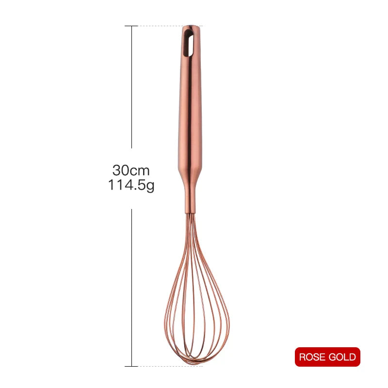 1PC Stainless Steel Kitchen Cookware Gold Cooking Utensils Soup Spoon Eggbeater Food Clip Rice Colander Skimmer Cooking Utensils