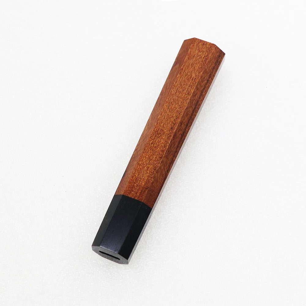 DIY Kitchen Environmentally FriendlyNatural Resin Yellow Ebony White Shadow Wood Details Accessories Octagonal Handle EDC Tools