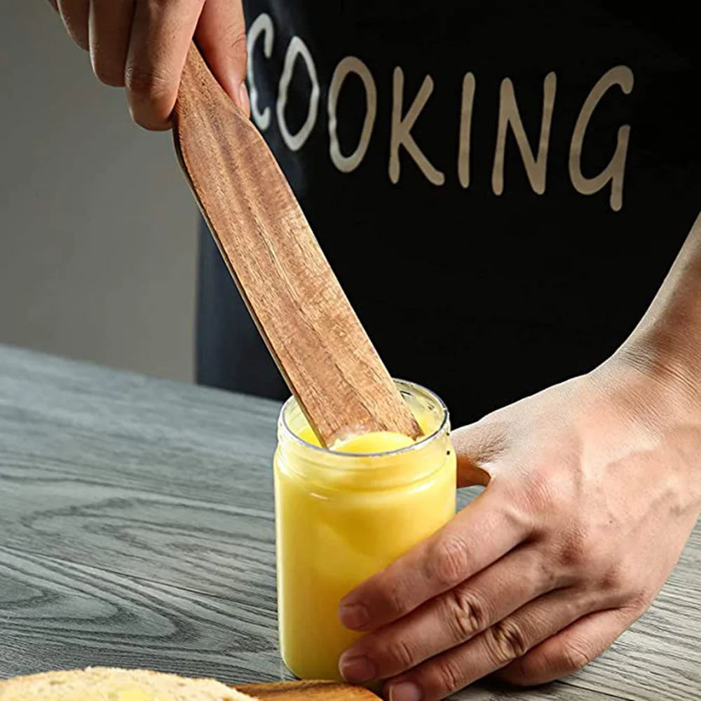 1-7pcs/set Teak natural wood tableware spoon colander spoon special nano soup skimmer cooking spoon wooden kitchen tool kit