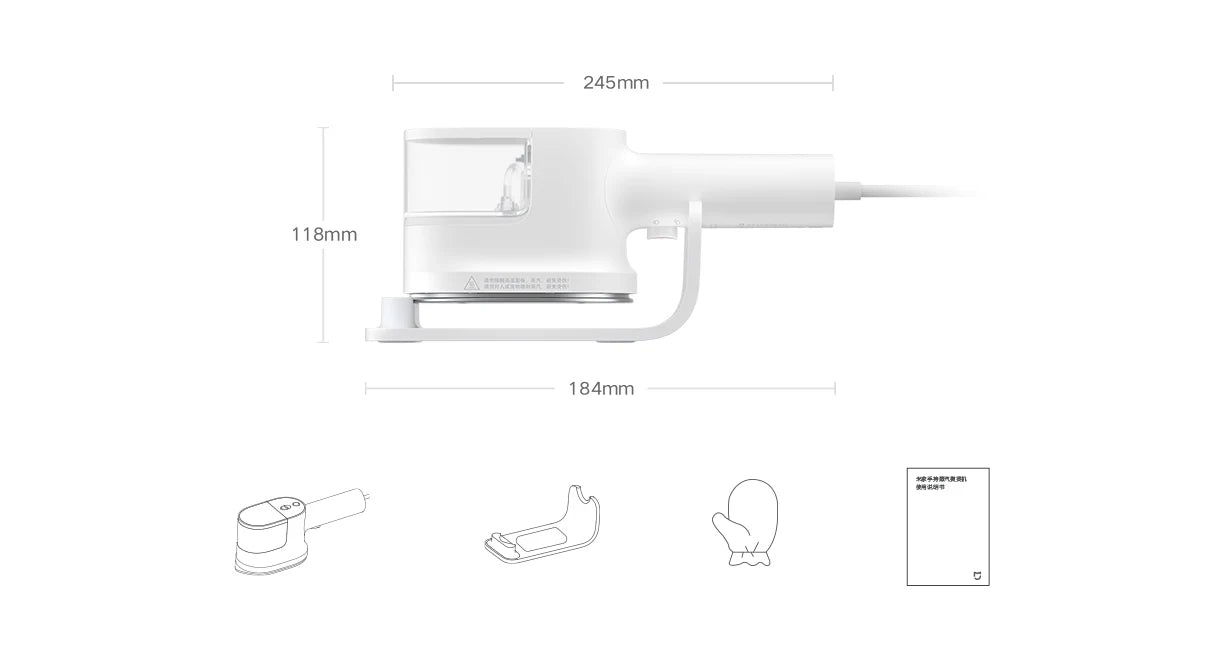 Portable Garment Steamer – Xiaomi Mijia Fast Heat Vertical Iron for Wrinkles, Travel & Home