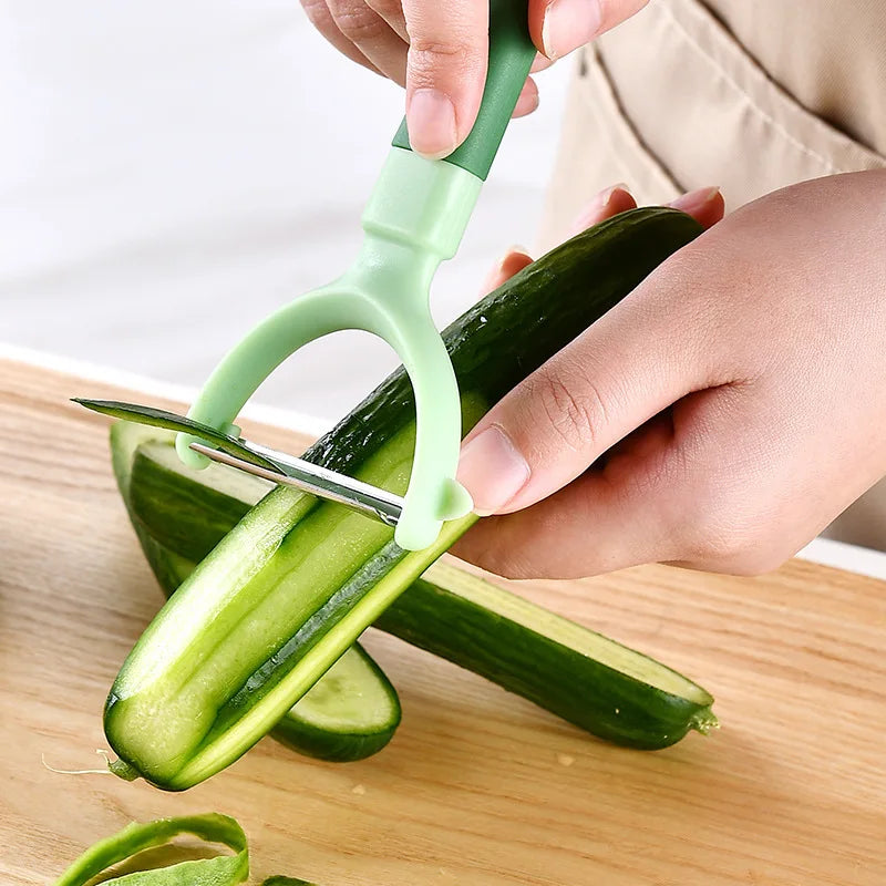 Kitchen Gadgets 5-piece Set Fruit Knife Household Paring Knife Egg Beater Melon Planing Combination Storage