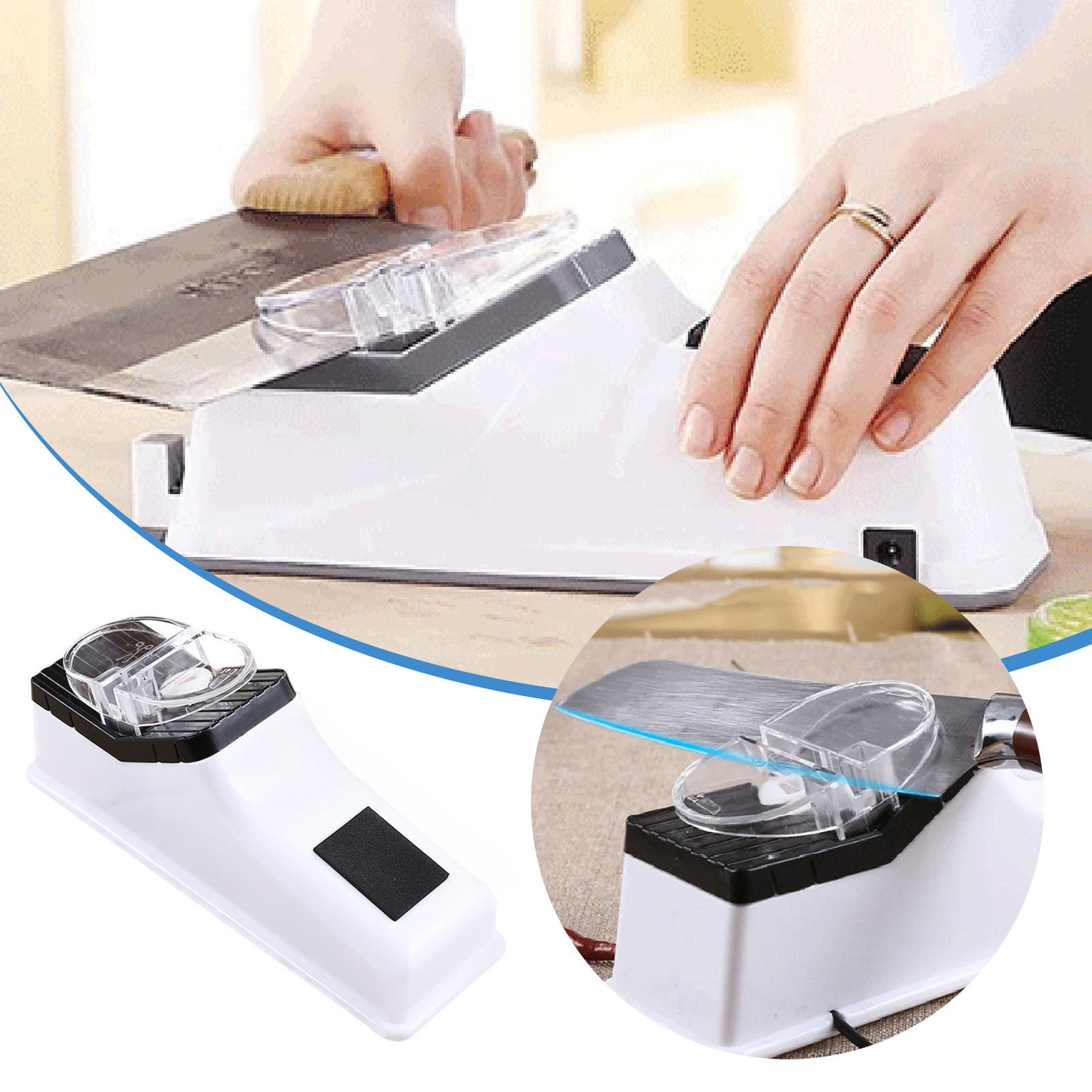 Kitchen Electric Knife Sharpener Multifunctional Automatic Professional 4 Gears Electric Knife Sharpener Kitchen Accessories