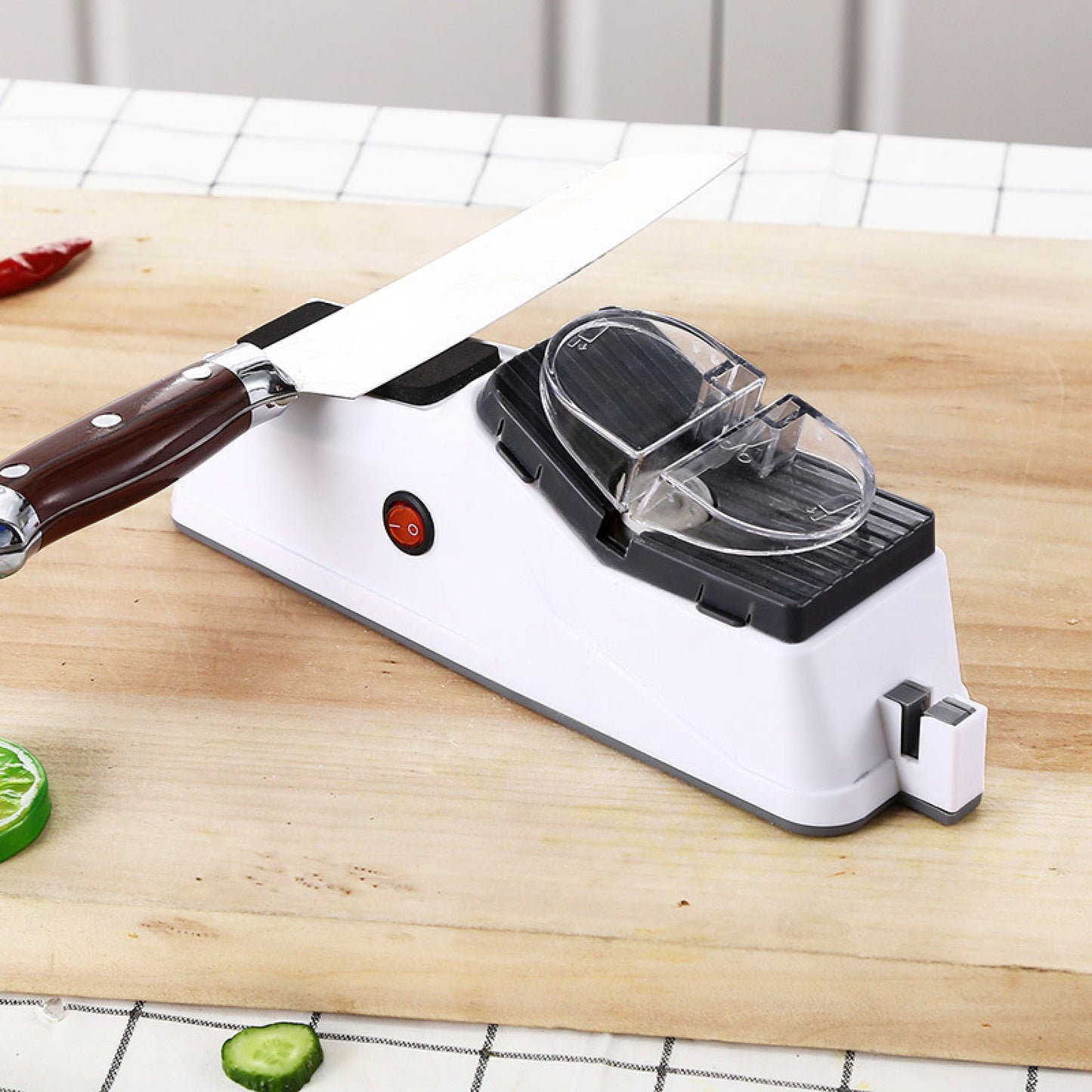 Kitchen Electric Knife Sharpener Multifunctional Automatic Professional 4 Gears Electric Knife Sharpener Kitchen Accessories