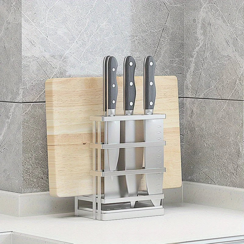NEW Kitchen Knife Organizer 304 Stainless Steel Knife Holder for Kitchen Counter Kitchen Accessories Storage for Knife Organizer