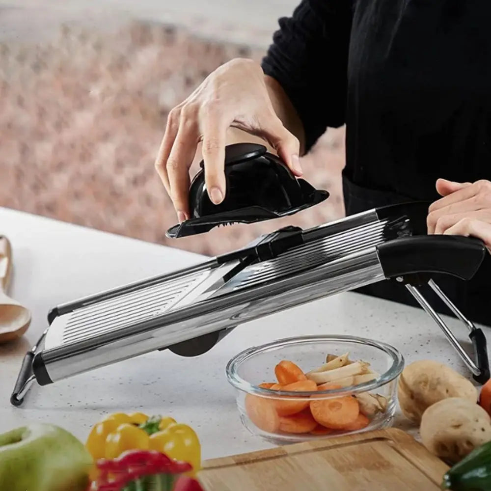 Kitchen Gadgets Adjustable Vegetable Slicer Stainless Steel Efficient Vegetable Cutter Professional Vegetable Chopper Tomato