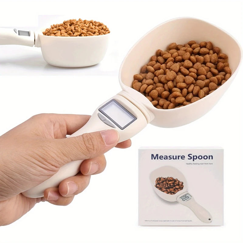 Kitchen Digital Food Measuring Spoon Scale Pet Food Measuring Spoon Scale Suitable For Cat And Dog Food Measuring Flour Spoon 