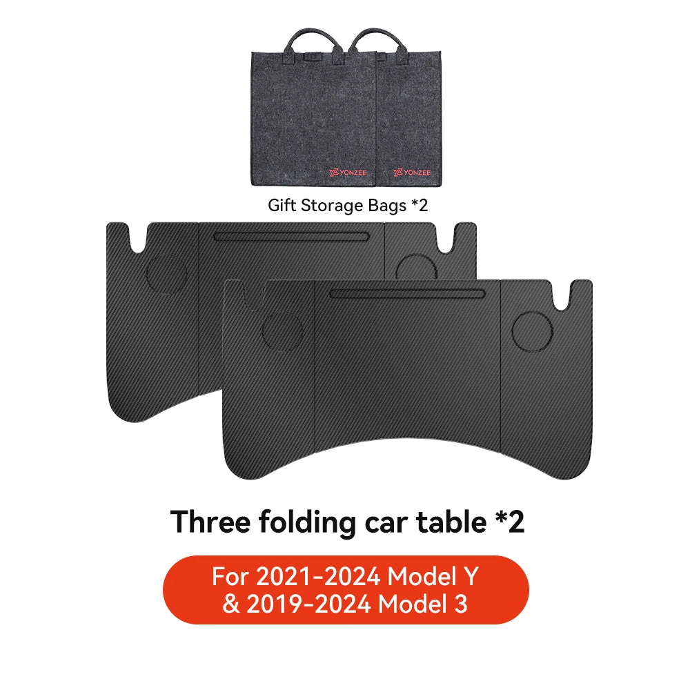 YZ Portable Steering Wheel Laptop & Food Tray – Car Desk for Tesla Model S/X/3/Y/Highland Juniper 2018–2025