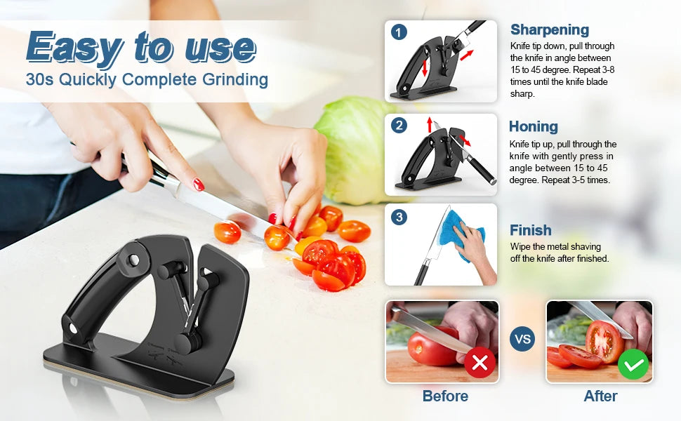 Kitchen Knife Sharpener Tool Sharpener Simple Safety Knife Sharpener Kitchen Chef Knife Damascus Knife Tool Kitchen Supplies
