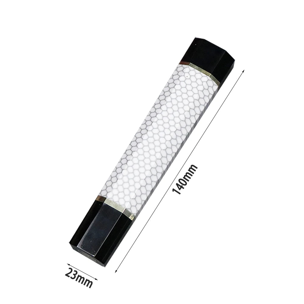 DIY Kitchen Environmentally FriendlyNatural Resin Yellow Ebony White Shadow Wood Details Accessories Octagonal Handle EDC Tools
