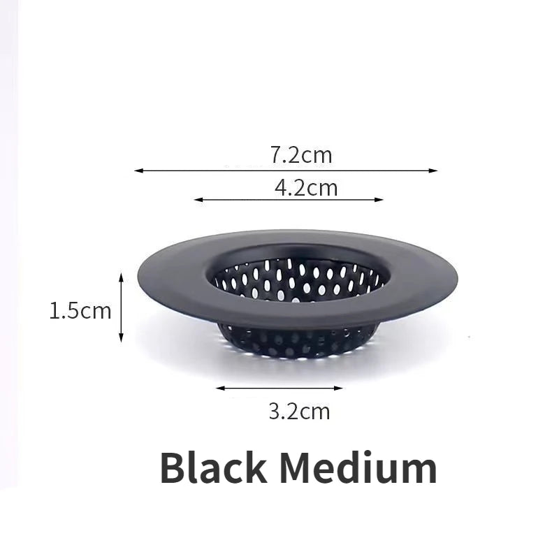 Stainless Steel Sink & Shower Drain Strainer – Hair Catcher, Food & Slag Stopper for Kitchen & Bathroom
