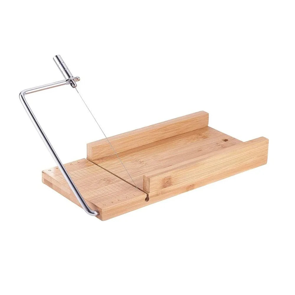 Kitchen Gadgets Wood Cheese Slicer Stainless Steel Wire with Scale Ham Slicer Handmade Cheese Cutter Butter