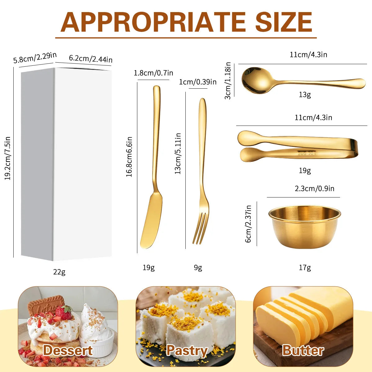 16/20 Pcs Kitchen Cooking Utensils Set Food Tongs Stainless Steel Cheese Butter Knife Soup Spoon Fruit Fork Sauce Bowl Tableware