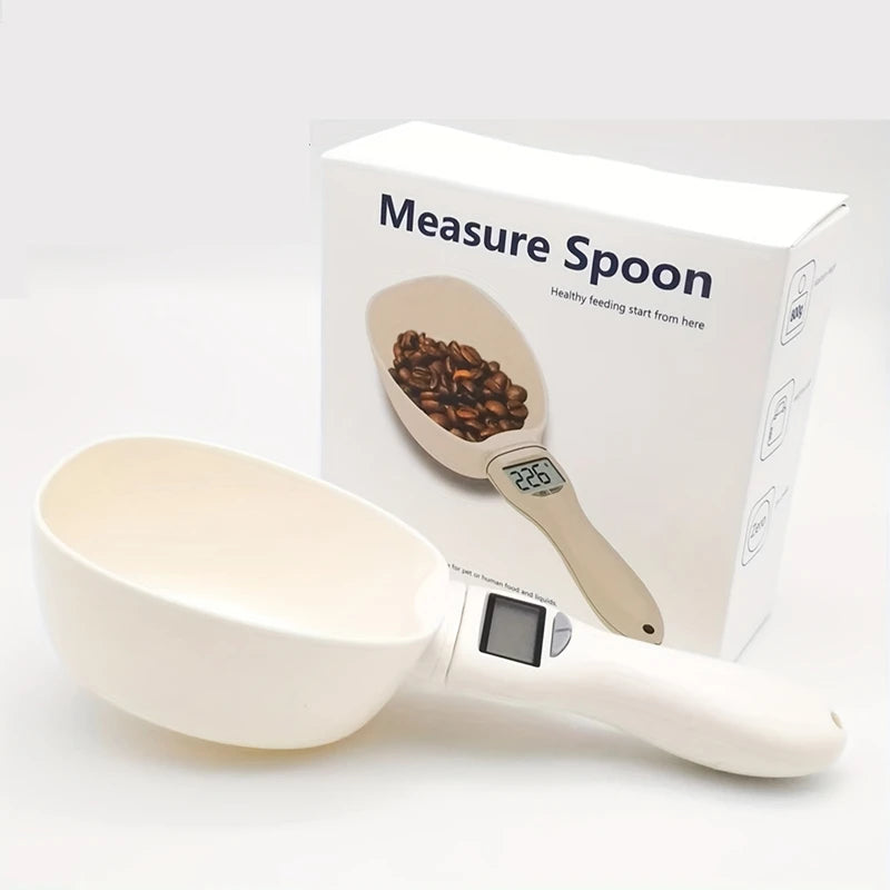 Kitchen Digital Food Measuring Spoon Scale Pet Food Measuring Spoon Scale Suitable For Cat And Dog Food Measuring Flour Spoon 