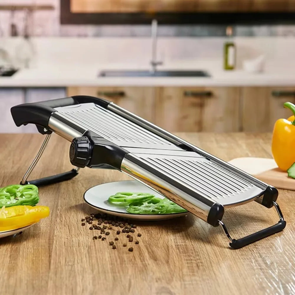 Kitchen Gadgets Adjustable Vegetable Slicer Stainless Steel Efficient Vegetable Cutter Professional Vegetable Chopper Tomato