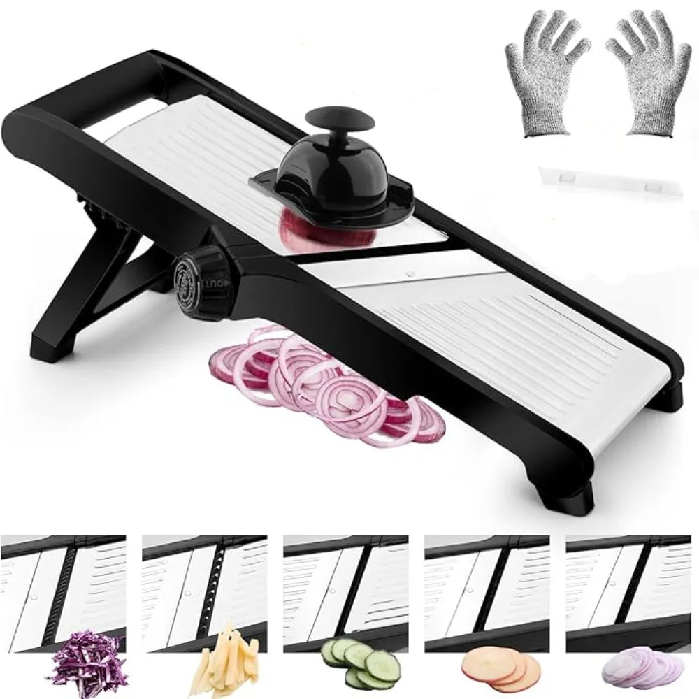 Kitchen Gadgets Adjustable Vegetable Slicer Stainless Steel Efficient Vegetable Cutter Professional Vegetable Chopper Tomato
