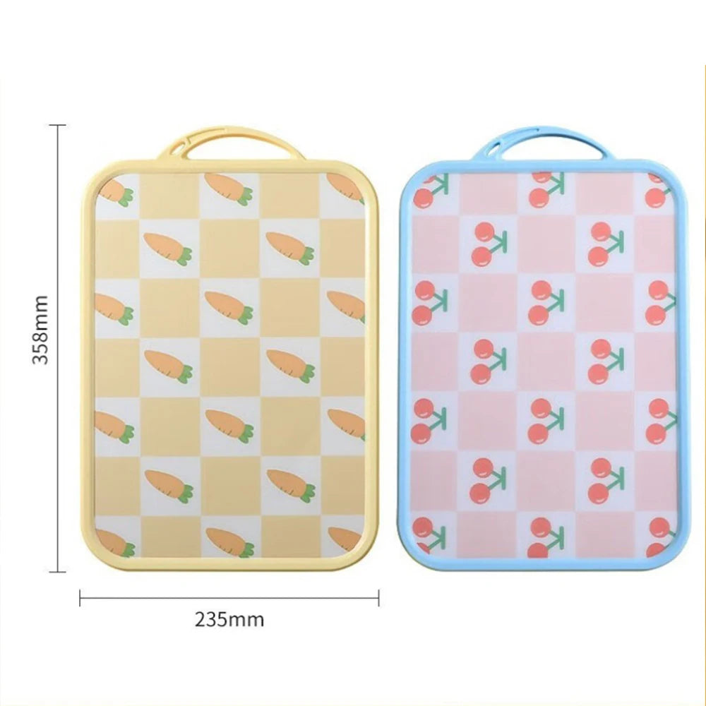 Kitchen Cutting board Creative Fruit PP Cutting board Spill-proof sink Picnic camping Home antibacterial cutting board