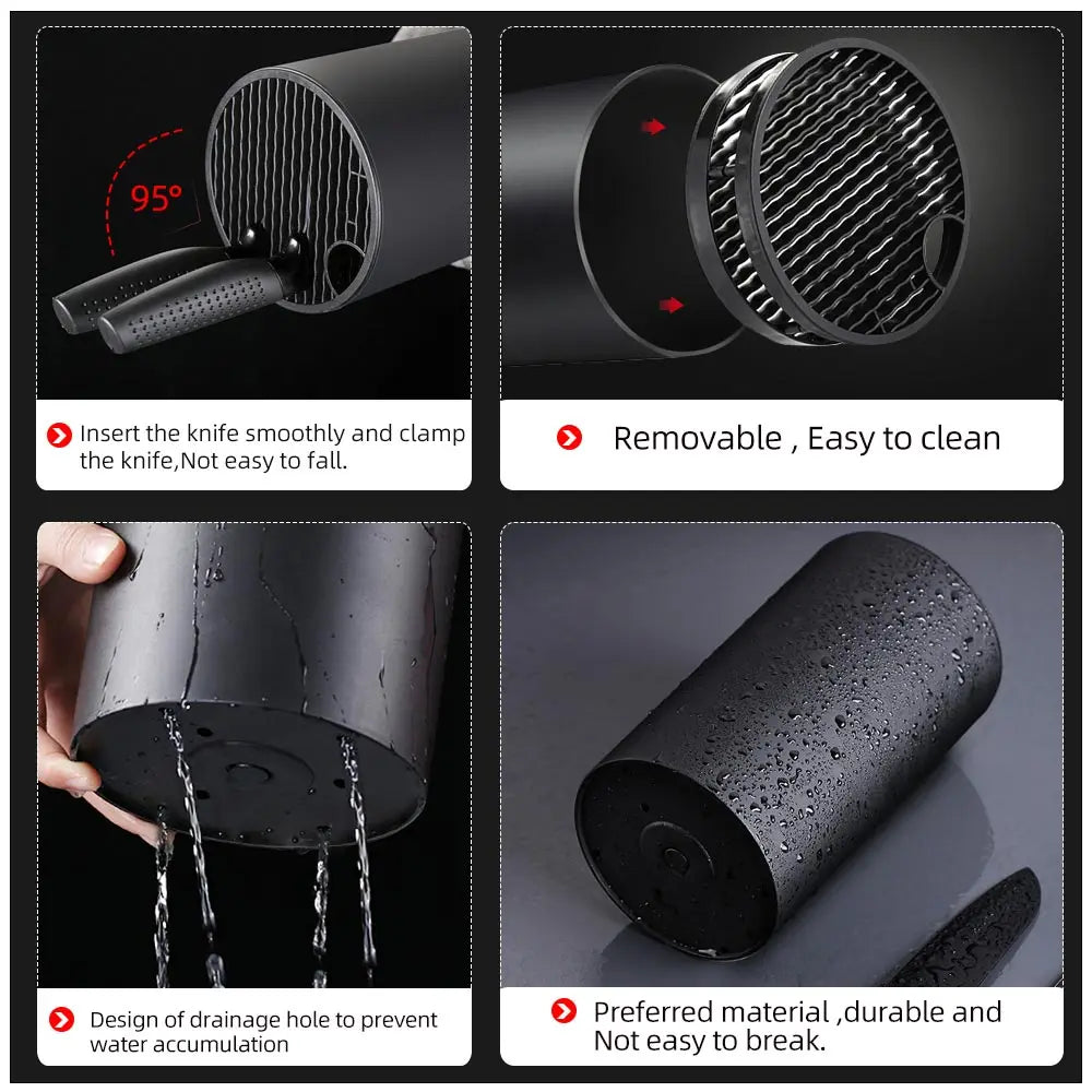 Kitchen Accessories 8.8 inch Kitchen Knife Holder Drainable Chef Knife