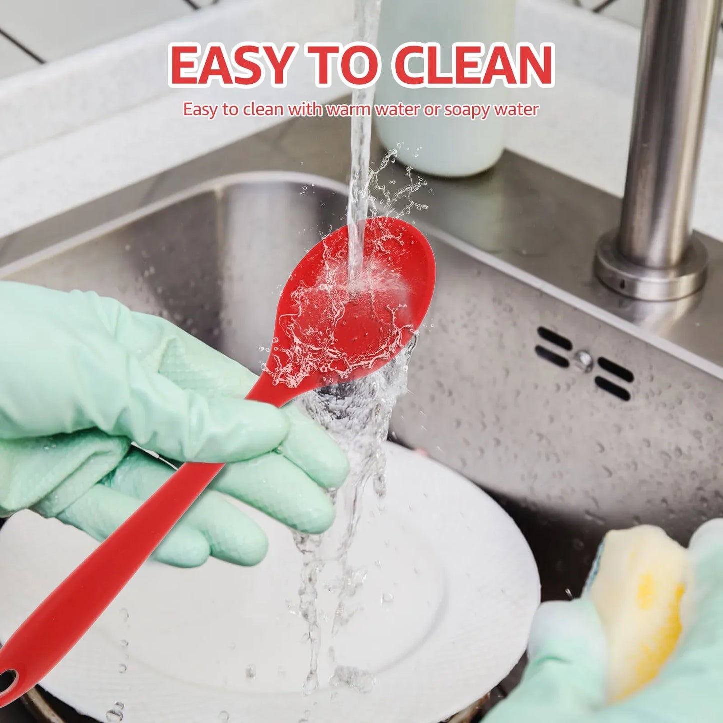 8Pcs Kitchen Cooking Utensils Set,BPA Free Food Grade Non-Stick Silicone Cooking Kitchen Spatula Set Heat Resistant & Easy Clean