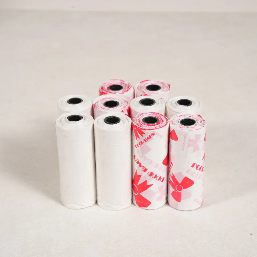 120-Pack Extra Thick Dog Poop Bags – Leakproof Waste Bags in Pink & Purple, High-Quality Polyethylene