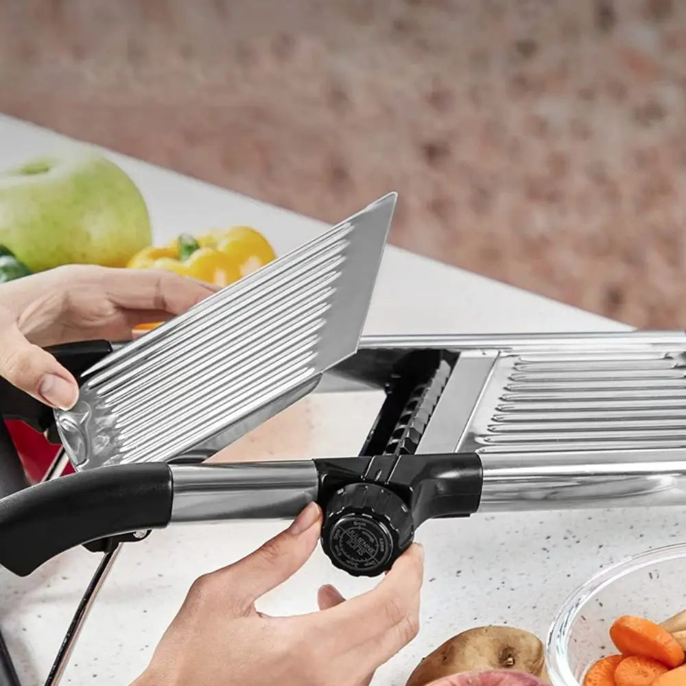 Kitchen Gadgets Adjustable Vegetable Slicer Efficient Professional Vegetable Cutter Stainless Steel Vegetable Chopper Tomato