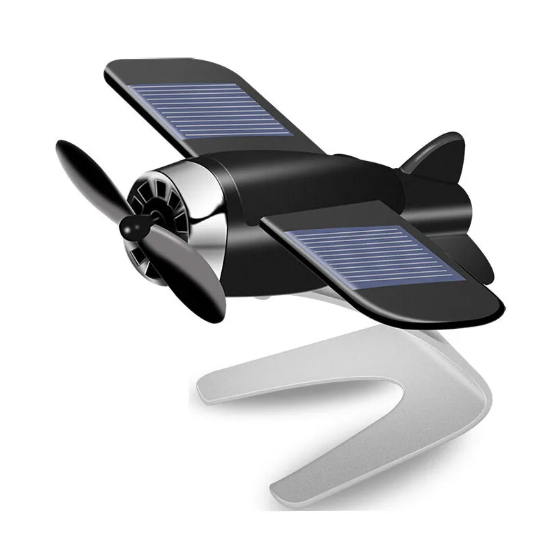 2025 Solar Aircraft Car Ornament – Creative Car Interior Scented Perfume for Center Console