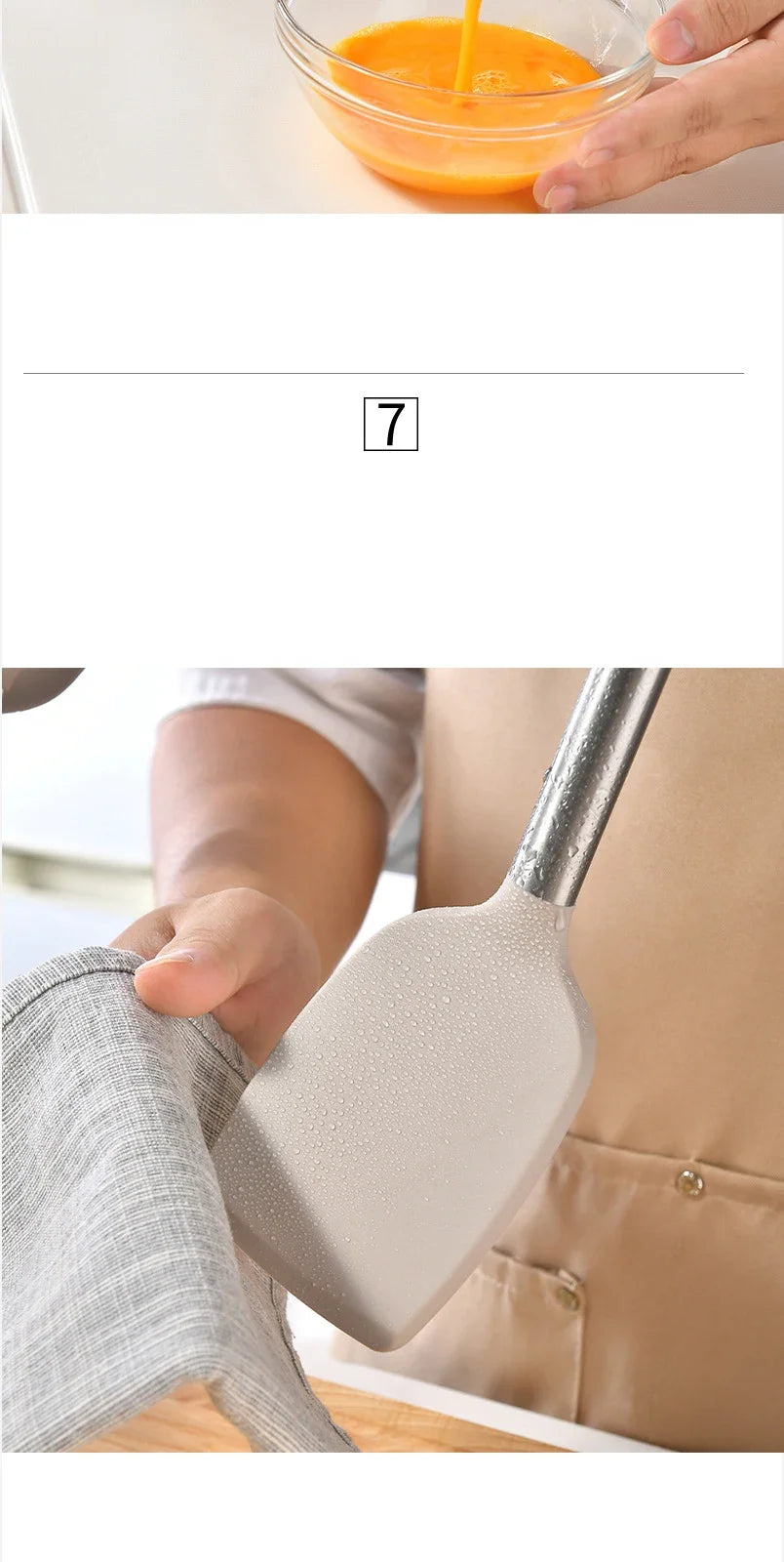 15Pcs Silicone Kitchen Utensils Non-Stick Spatula Shovel Cooking Tool Stainless Sttel Handle Kitchenware Set with Storage Bucket