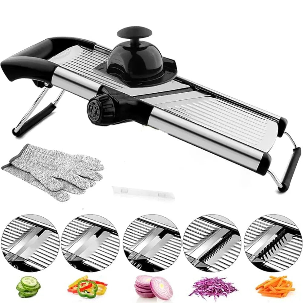 Kitchen Gadgets Adjustable Vegetable Slicer Stainless Steel Efficient Vegetable Cutter Professional Vegetable Chopper Tomato