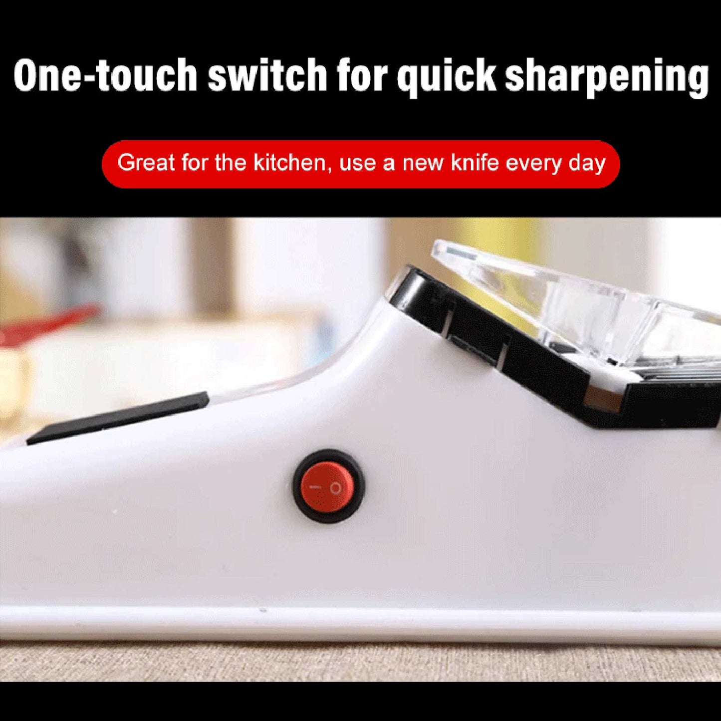 Kitchen Electric Knife Sharpener Multifunctional Automatic Professional 4 Gears Electric Knife Sharpener Kitchen Accessories