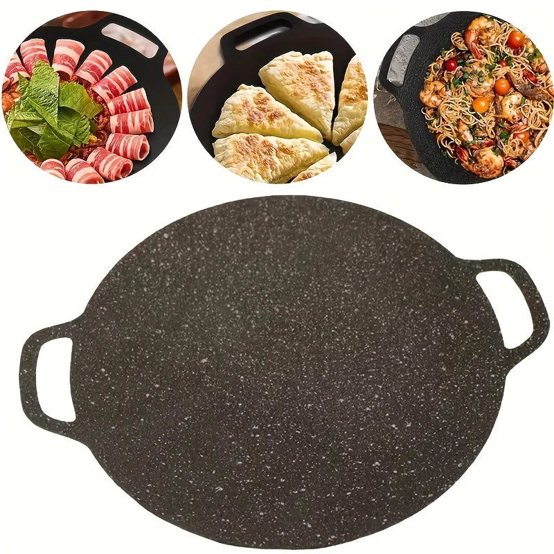 11.02-Inch Frying Pan + 3-Piece Kitchen Set – 4-Piece Non-Stick Cast Iron, Easy to Clean Restaurant Cooking Utensils