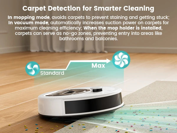 Lefant M330S Robot Vacuum & Mop – LiDAR Navigation, 6000Pa Suction, WiFi/Alexa/App Control, Self-Charging