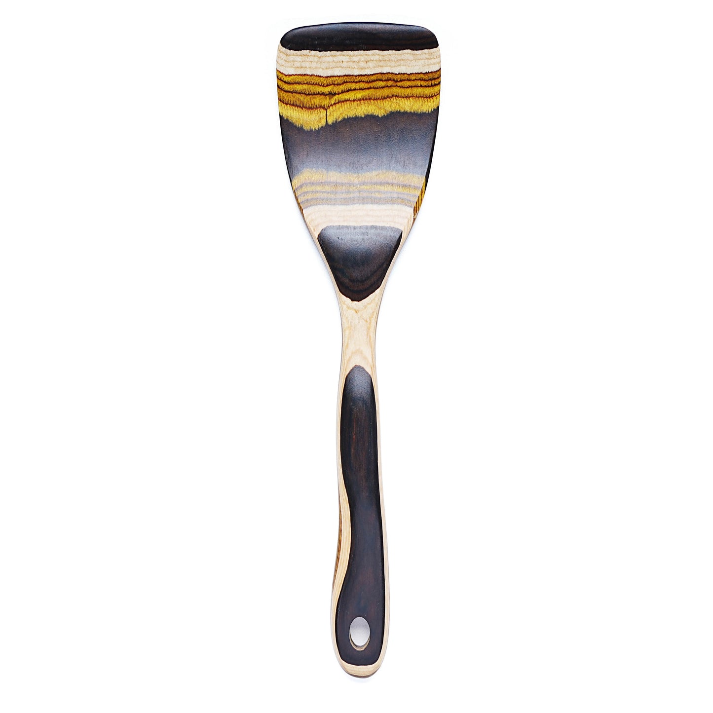 IK Kitchen Utensils 7PCS Pakkawood Cooking Utensils Set Wooden Spoons for Kitchen Wood Spatula with Non-slip Handle