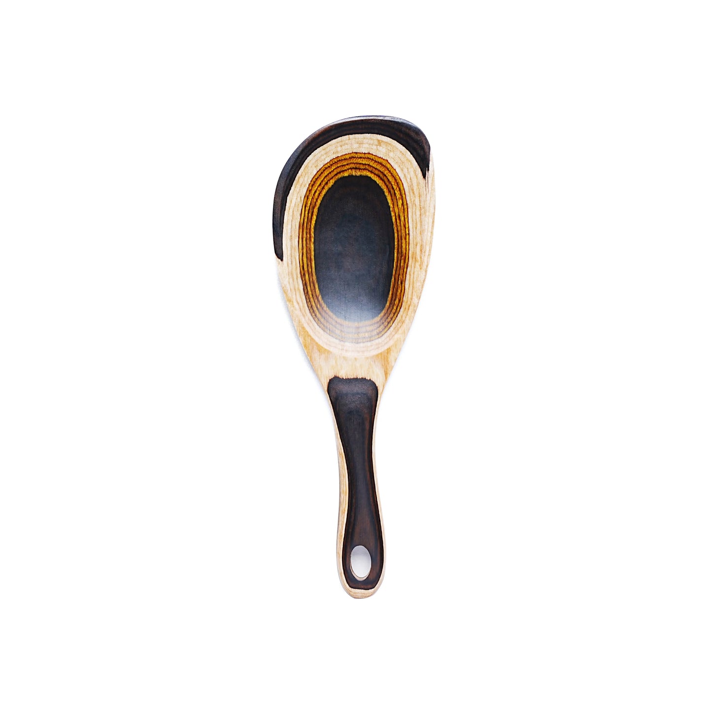 IK Kitchen Utensils 7PCS Pakkawood Cooking Utensils Set Wooden Spoons for Kitchen Wood Spatula with Non-slip Handle