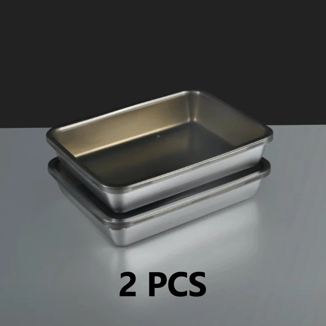Durable Stainless Steel Kitchen Organizers, Food Storage Containers, Multipurpose Rectangular Kitchen Organizers for Fridge
