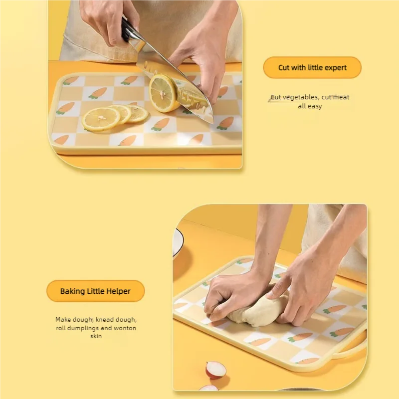 Kitchen Cutting board Creative Fruit PP Cutting board Spill-proof sink Picnic camping Home antibacterial cutting board