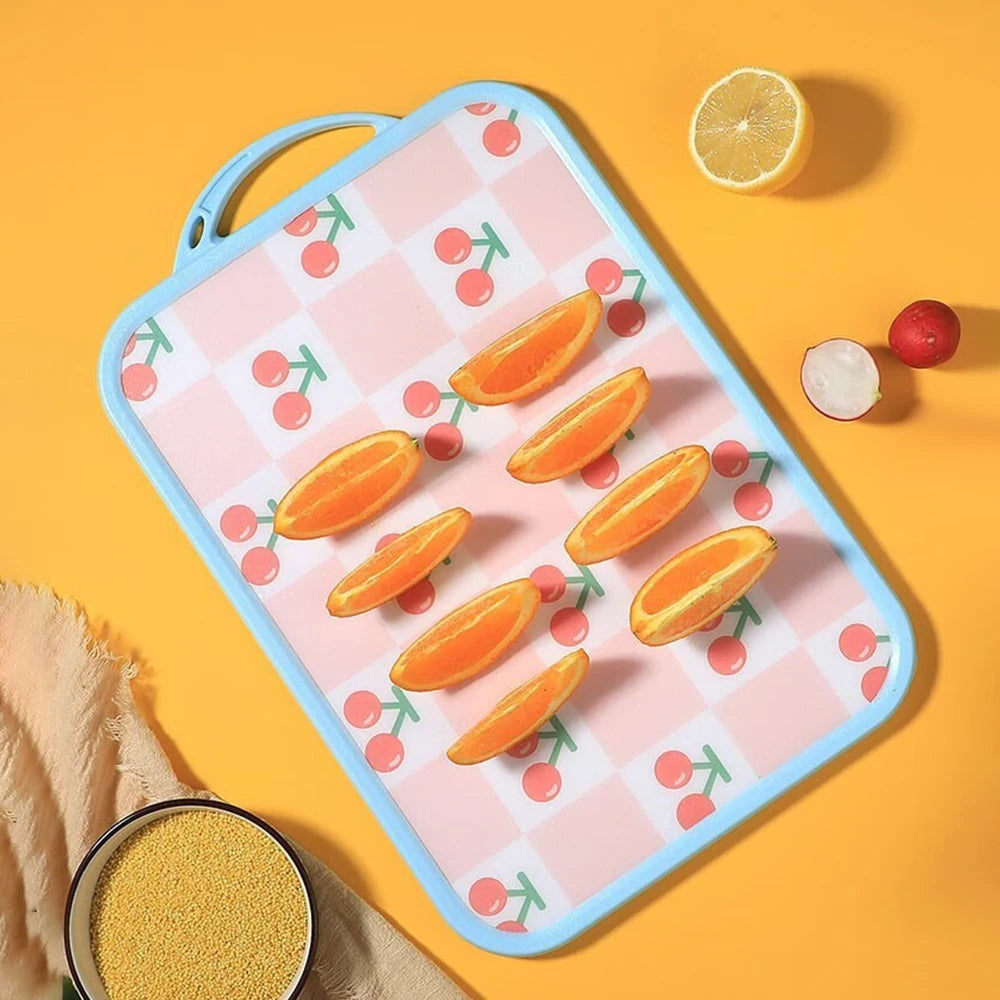 Kitchen Cutting board Creative Fruit PP Cutting board Spill-proof sink Picnic camping Home antibacterial cutting board
