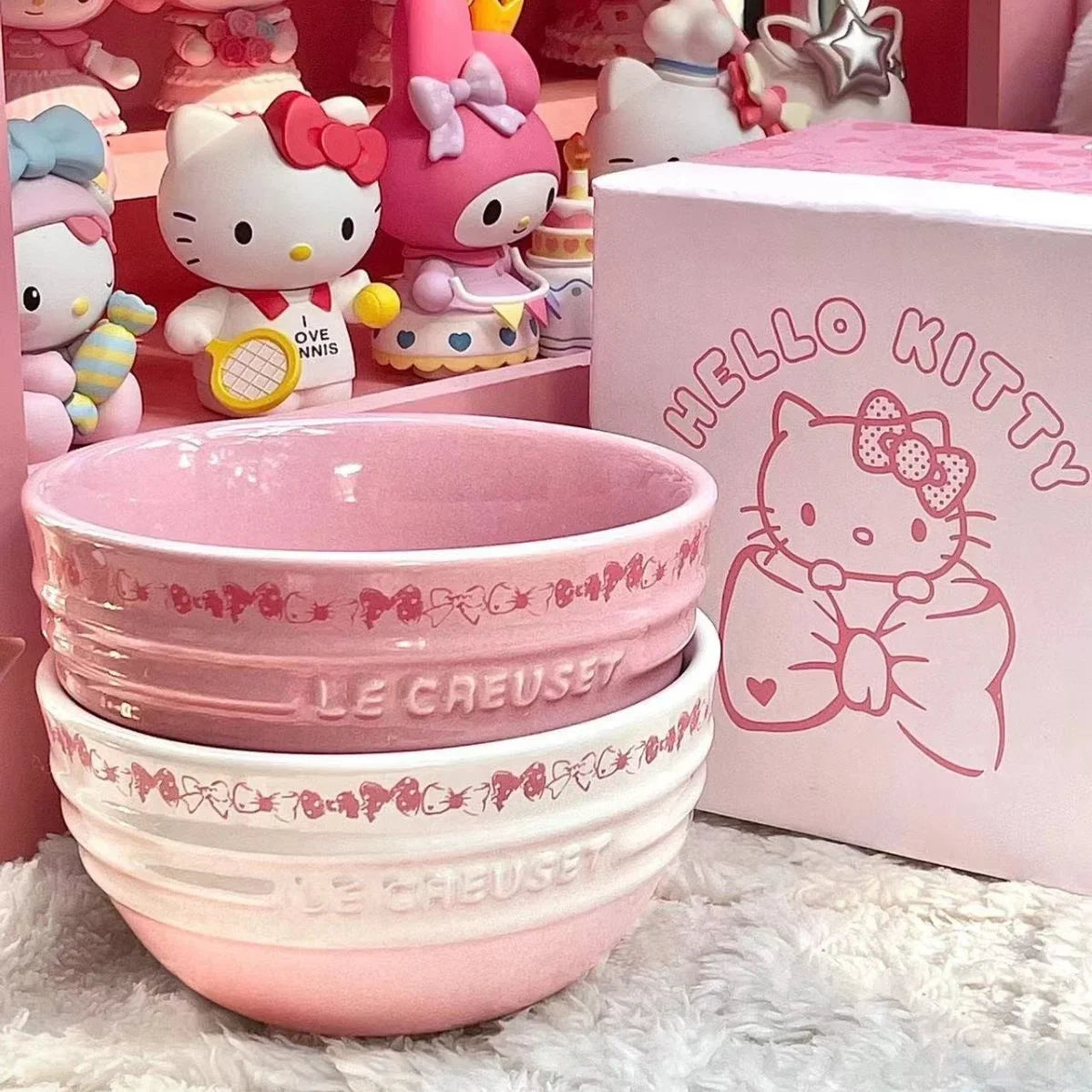 Cartoon Kitty Children Tableware Set Pink Ceramic Dinner Plate Dish Plate Tea Cup Cat Plate Cute Meal Kitchen Home Household
