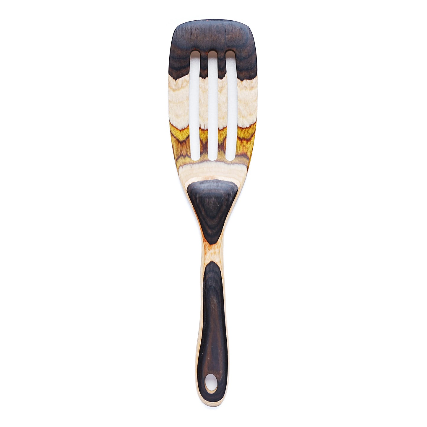 IK Kitchen Utensils 7PCS Pakkawood Cooking Utensils Set Wooden Spoons for Kitchen Wood Spatula with Non-slip Handle
