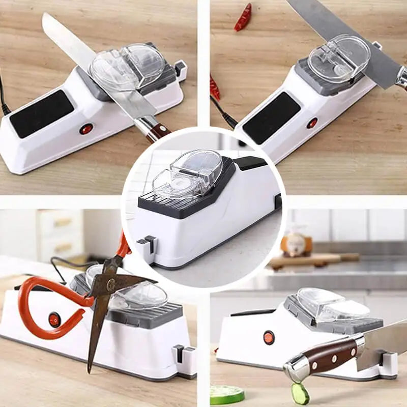 Kitchen Electric Knife Sharpener Multifunctional Automatic Professional 4 Gears Electric Knife Sharpener Kitchen Accessories