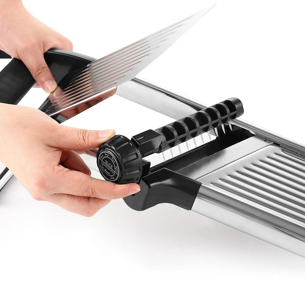 Kitchen Gadgets Adjustable Vegetable Slicer Efficient Professional Vegetable Cutter Stainless Steel Vegetable Chopper Tomato