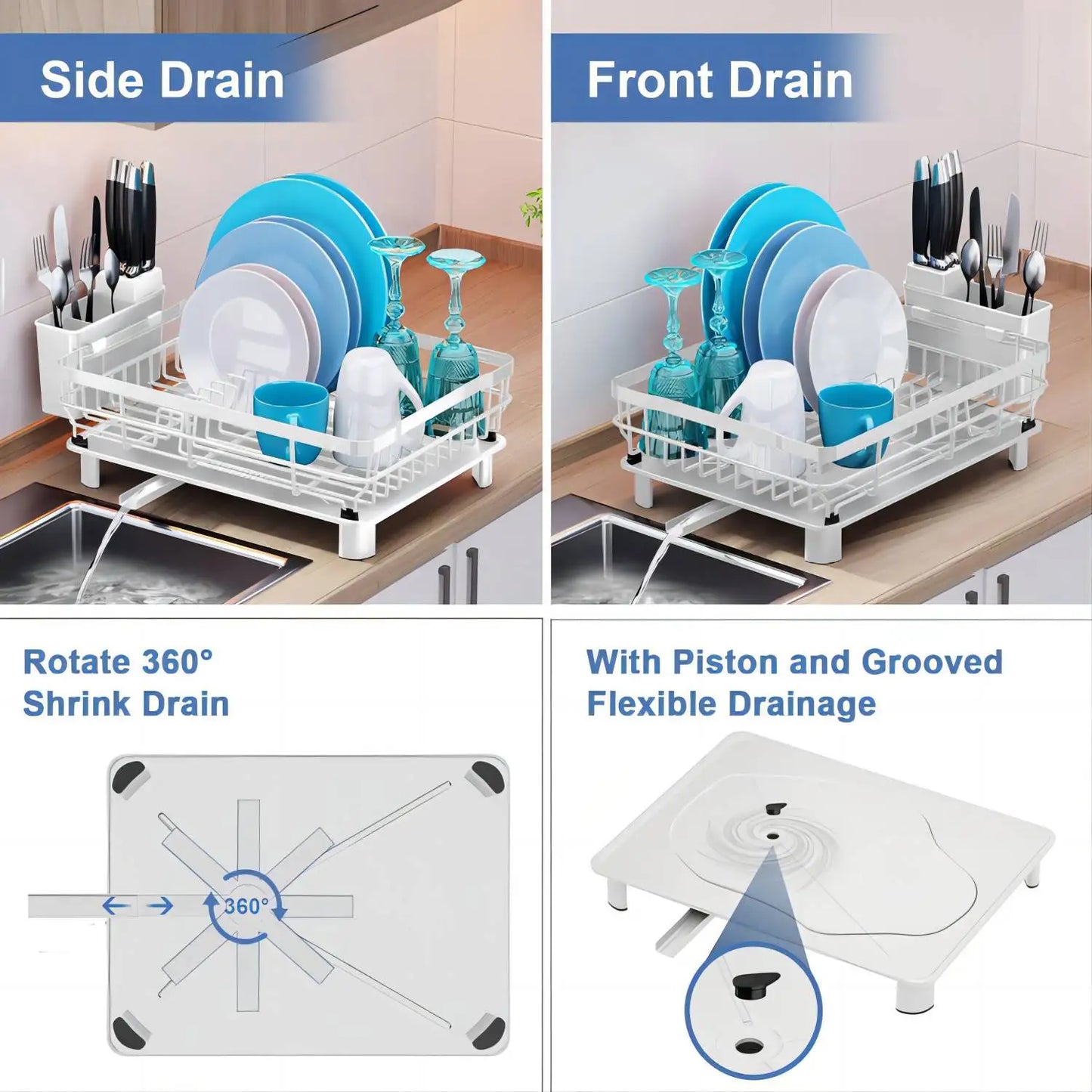 1PC kitchen bowl and dish drain rack, bowl and chopstick storage rack, tableware storage rack, suitable for draining baskets, si
