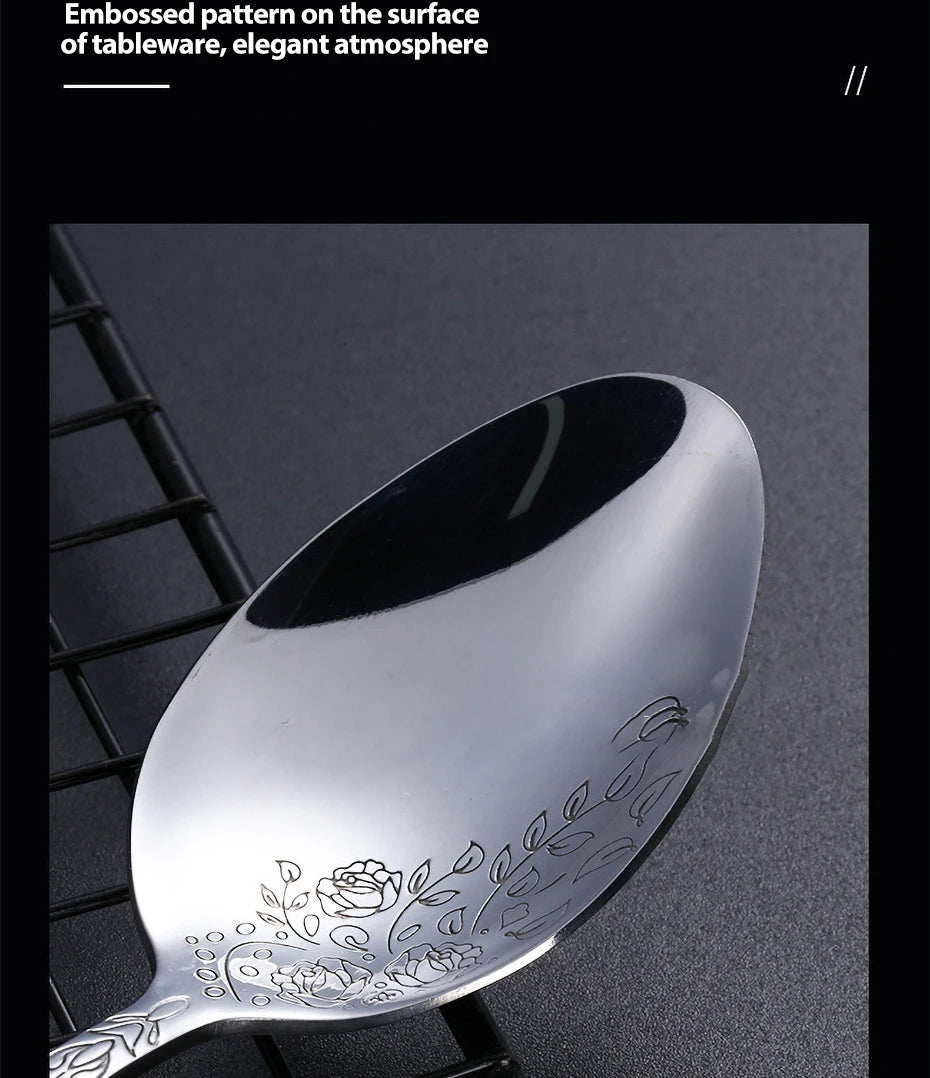 5/16Pcs Full Tableware for Kitchen,Stainless Steel Dinner Set with Box,Fork Spoon Knife Dinnerware Kit