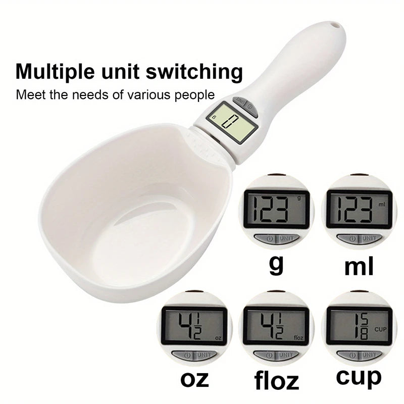 Kitchen Digital Food Measuring Spoon Scale Pet Food Measuring Spoon Scale Suitable For Cat And Dog Food Measuring Flour Spoon 