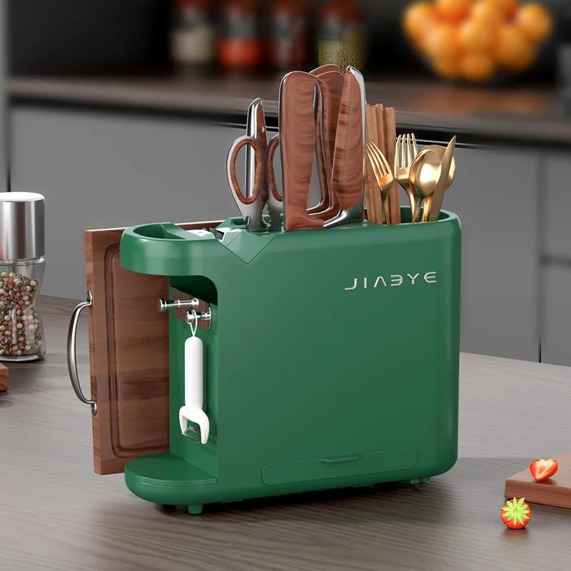 Kitchen knife holder, storage rack for kitchen knives, multifunctional integrated tool sorting and storage rack