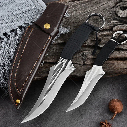 Kitchen Knife Set Chef Buther Boning Knife Utility Knife Stainless Steel Handle Slicing Meat Fish Cleaver Kitchen Knives Set