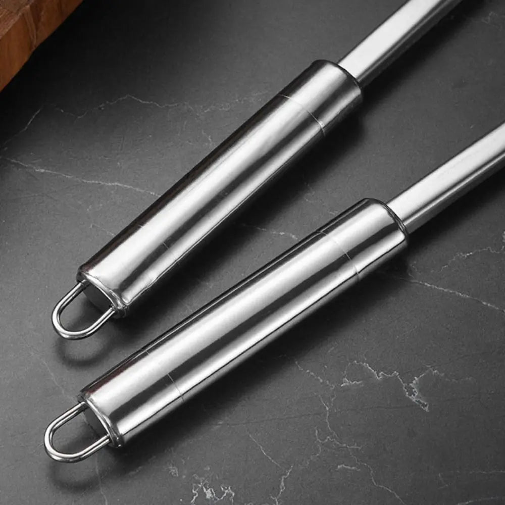 9Pcs Household Stainless Steel Kitchen Cooking Utensils Set Rust-proof Long Handle Cooking Spatula Set Durable Shovel Set Pasta