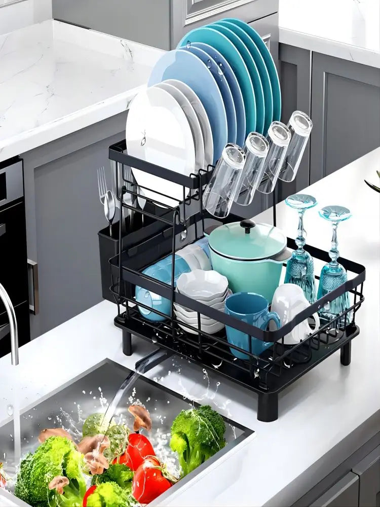 1PC kitchen bowl and dish drain rack, bowl and chopstick storage rack, tableware storage rack, suitable for draining baskets, si