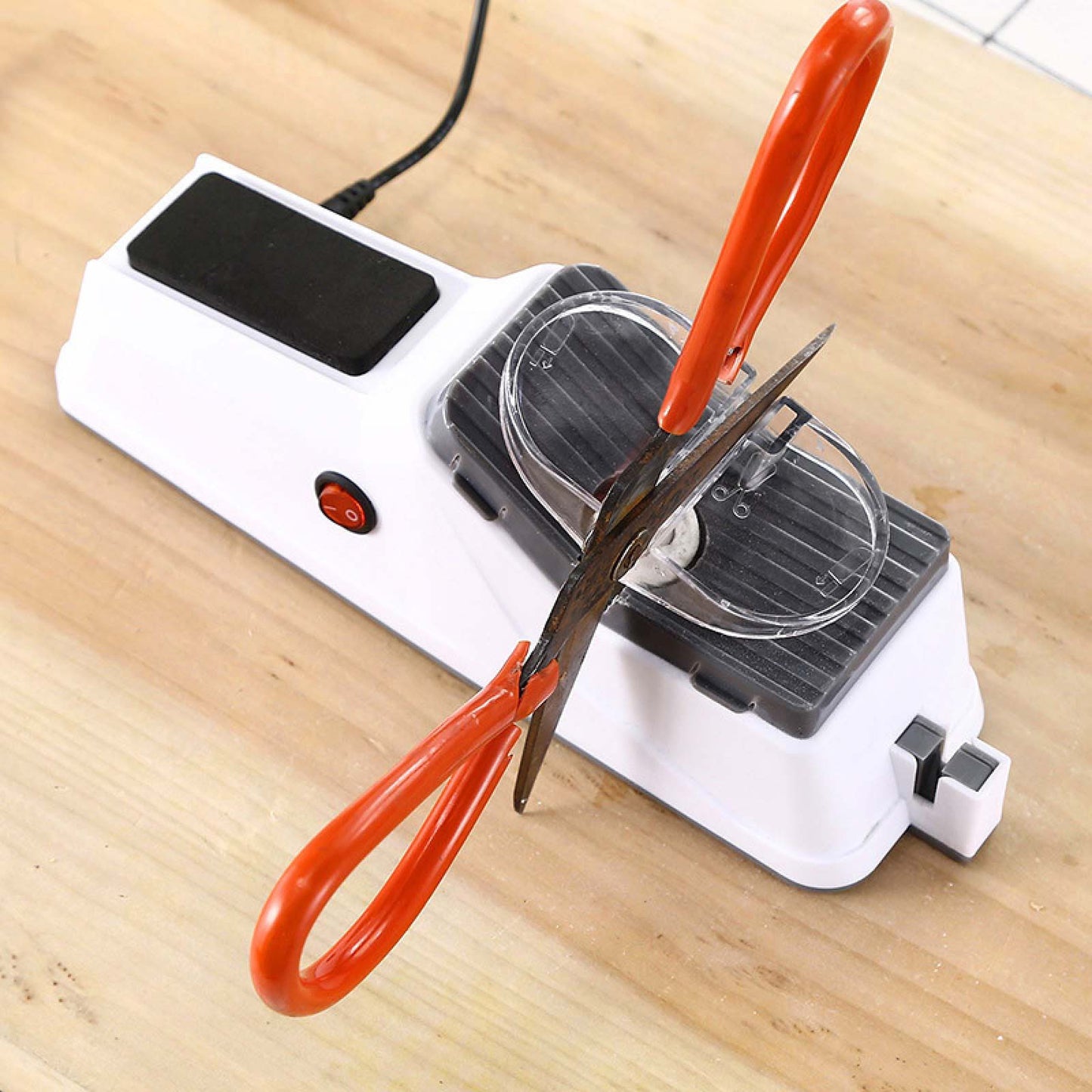 Kitchen Electric Knife Sharpener Multifunctional Automatic Professional 4 Gears Electric Knife Sharpener Kitchen Accessories